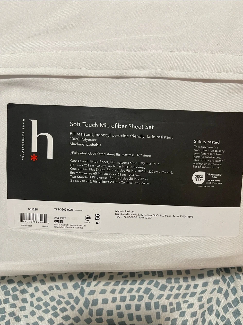 White Soft Touch Microfiber Sheet Set - Queen